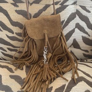 Beautiful suede small cross body bag